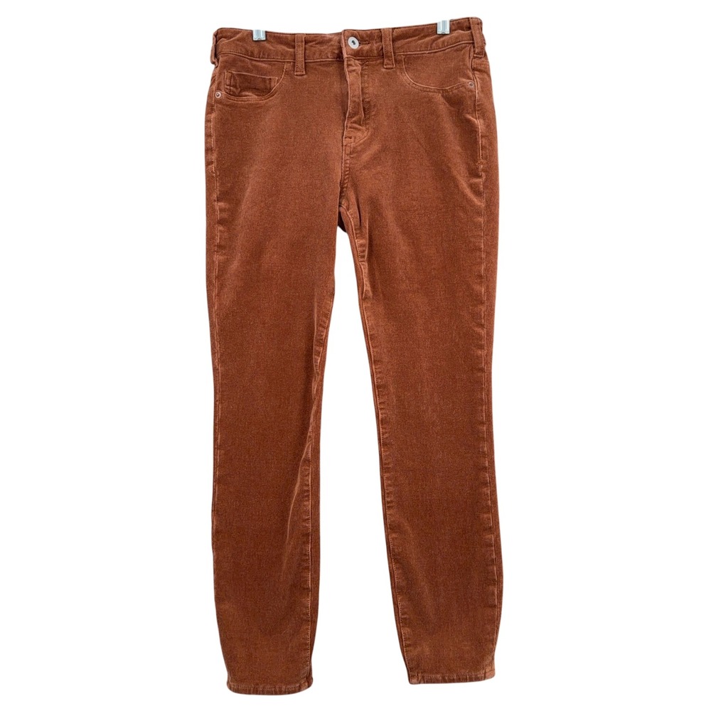 Pilcro and the Letterpress Anthropologie Women 28 Cotton Corduroy Rust Brown